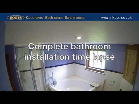 Bathroom installation timelapse