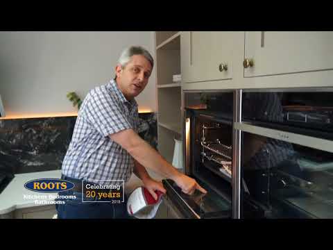 In less than 60 seconds, Where is the model and serial number on a neff oven?