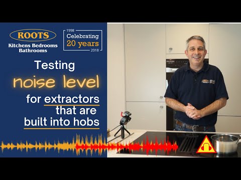 We test extractor noise level for hobs with built in extractors