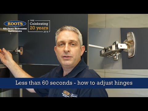 In less than 60 Seconds, how to adjust cabinet hinges on kitchen doors